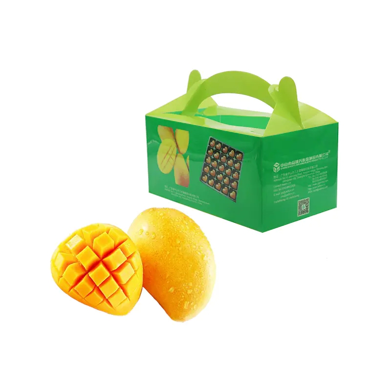 Yijianxing Full Color Printed Chinese Take Out Style PET Box for Fruits/Sweets